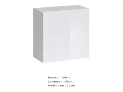 Clearance Price Factory Conjunto de móveis para sala de estar coleção SWITCH II, design, nas cores branco e carvalho Wotan. Castanho
