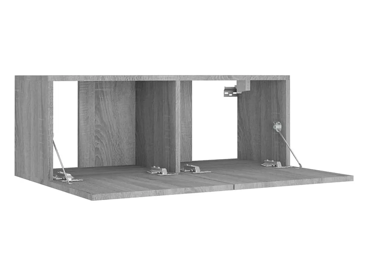 Clearance Helloshop26 Conjunto de móveis Sonoma de 8 peças em madeira engenheirada (armário aparador suporte para TV sala de estar quarto sala de TV) na cor cinza (02_0025327) Castanho