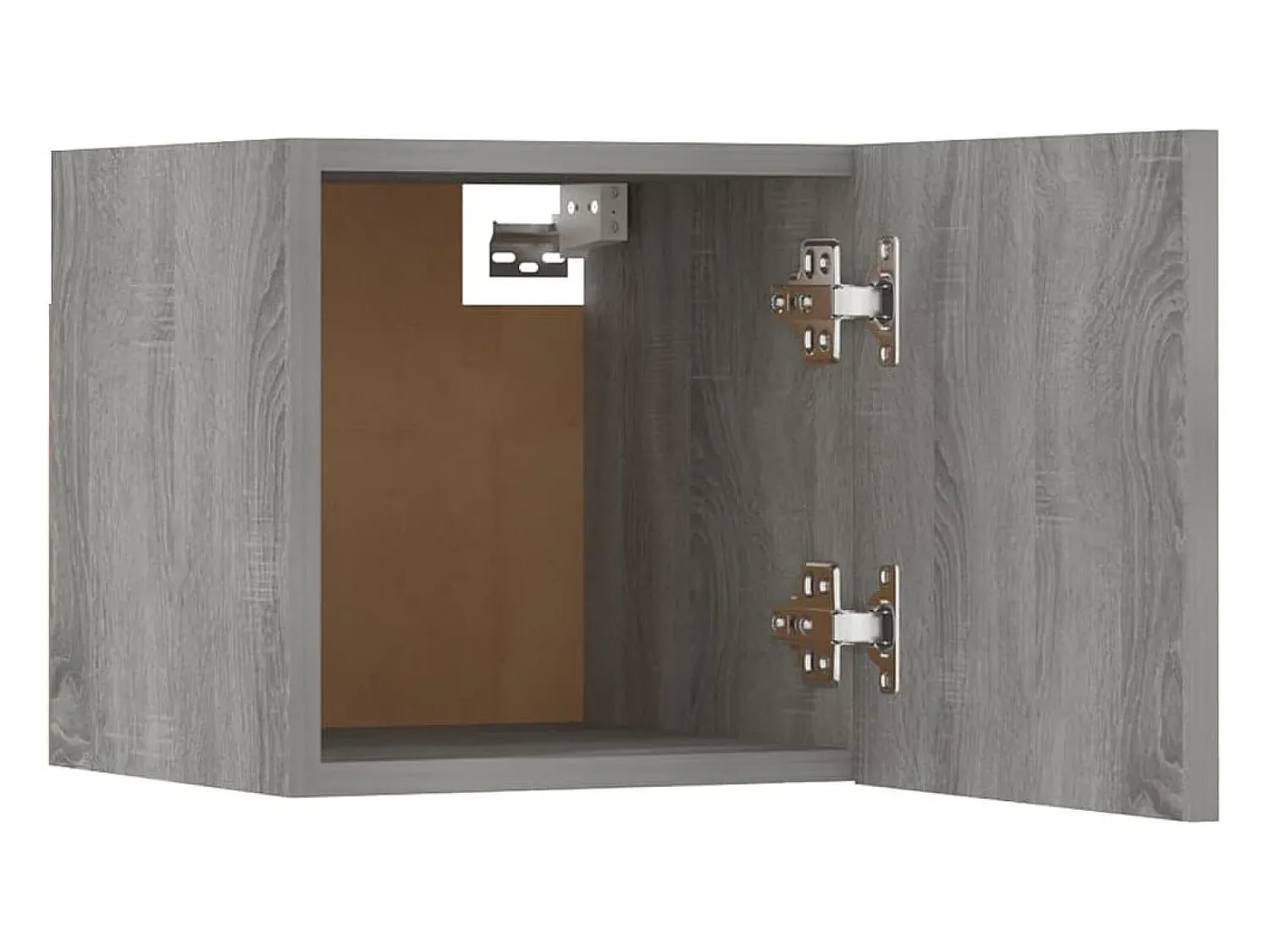Clearance Helloshop26 Conjunto de móveis Sonoma de 8 peças em madeira engenheirada (armário aparador suporte para TV sala de estar quarto sala de TV) na cor cinza (02_0025327) Castanho