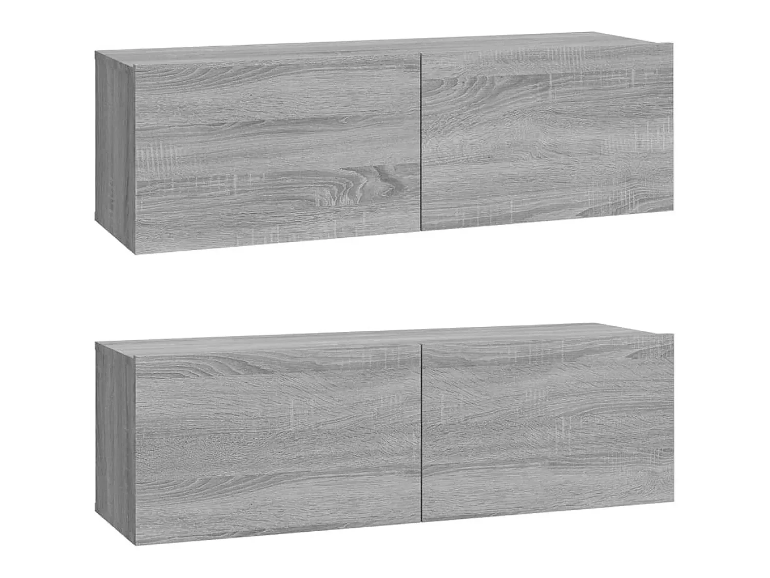 Helloshop26 Conjunto de móveis Sonoma de 3 peças em madeira engenheirada (armário aparador rack para TV sala de estar quarto sala de TV) - Cinza - 02_0024630^ Móvel De Tv