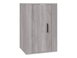 Móvel De Tv|Helloshop26 Conjunto de móveis Sonoma de madeira engenheirada com 4 peças (armário aparador suporte para TV sala de estar quarto sala de TV) - 02_0024849 Castanho