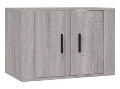 Móvel De Tv|Helloshop26 Conjunto de móveis Sonoma de madeira engenheirada com 4 peças (armário aparador suporte para TV sala de estar quarto sala de TV) - 02_0024849 Castanho