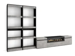 Skraut Home Conjunto de móveis TV, 320x35x186cm, Para televisores até 80