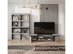 Móvel De Tv*Skraut Home Conjunto de móveis TV, 320x35x186cm, Para televisores até 80