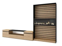 Móvel De Tv*Skraut Home Conjunto de móveis TV, 310x35x186cm, Para televisores até 80