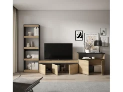 Skraut Home Conjunto de móveis TV, 310x35x186cm, Para televisores até 65