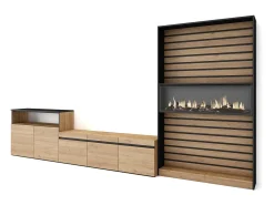 Móvel De Tv*Skraut Home Conjunto de móveis TV, 360x35x186cm, Para televisores até 65