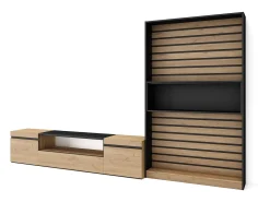 Móvel De Tv*Skraut Home Conjunto de móveis TV, 310x35x186cm, Para televisores até 80
