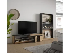 Skraut Home Conjunto de móveis TV, 310x35x186cm, Para televisores até 80