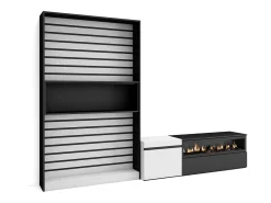 Móvel De Tv*Skraut Home Conjunto de móveis TV, 260x35x186cm, Para televisores até 65