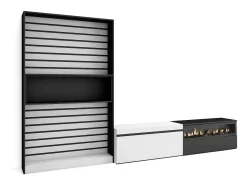 Móvel De Tv|Skraut Home Conjunto de móveis TV, 310x35x186cm, Para televisores até 80