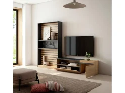 Hot Skraut Home Conjunto de móveis TV, 260x35x186cm, Para televisores até 65