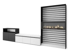 Móvel De Tv*Skraut Home Conjunto de móveis TV, 360x35x186cm, Para televisores até 65