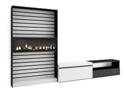 Móvel De Tv|Skraut Home Conjunto de móveis TV, 310x35x186cm, Para televisores até 80