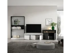 Skraut Home Conjunto de móveis TV, 360x35x186cm, Para televisores até 65