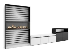 Skraut Home Conjunto de móveis TV, 360x35x186cm, Para televisores até 65