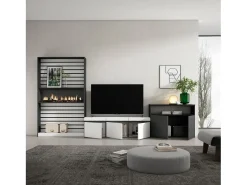 Skraut Home Conjunto de móveis TV, 360x35x186cm, Para televisores até 65