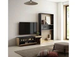 Hot Skraut Home Conjunto de móveis TV, 260x35x186cm, Para televisores até 65