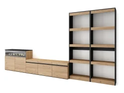 Móvel De Tv*Skraut Home Conjunto de móveis TV, 370x35x186cm, Para televisores até 65