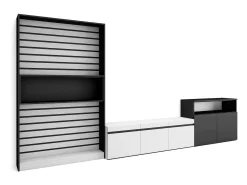 Móvel De Tv*Skraut Home Conjunto de móveis TV, 360x35x186cm, Para televisores até 65