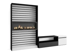 Hot Skraut Home Conjunto de móveis TV, 260x35x186cm, Para televisores até 65