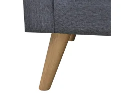 New Helloshop26 Conjunto de sofá de 2 lugares para sala de estar sala de TV ou casa para uso interno e conjunto de sofá de 3 lugares em tecido cinza escuro 02_0019693 Cinzento