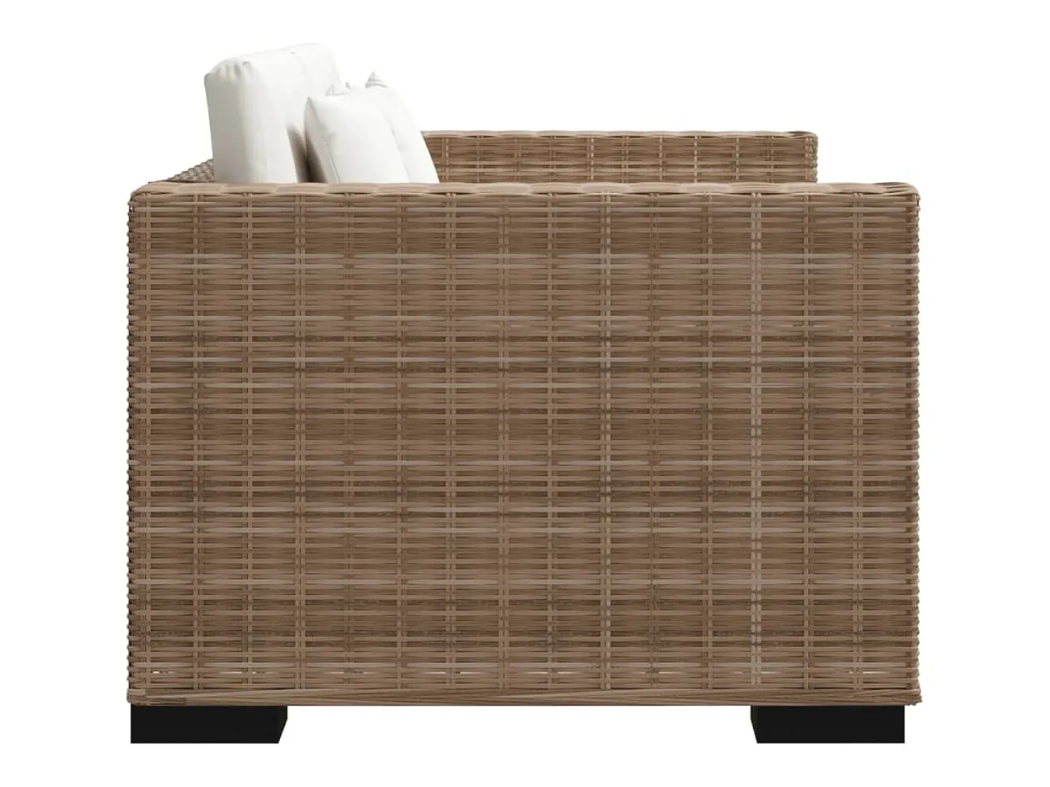 Sofá|Helloshop26 Conjunto de sofá de 2 lugares para sala de estar sala de jantar casa decoração de interiores 7 peças rattan genuíno 02_0020224 Multicor