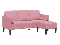 vidaxl Conjunto de Sofás com almofada 2 pcs Poliéster^ Sofá