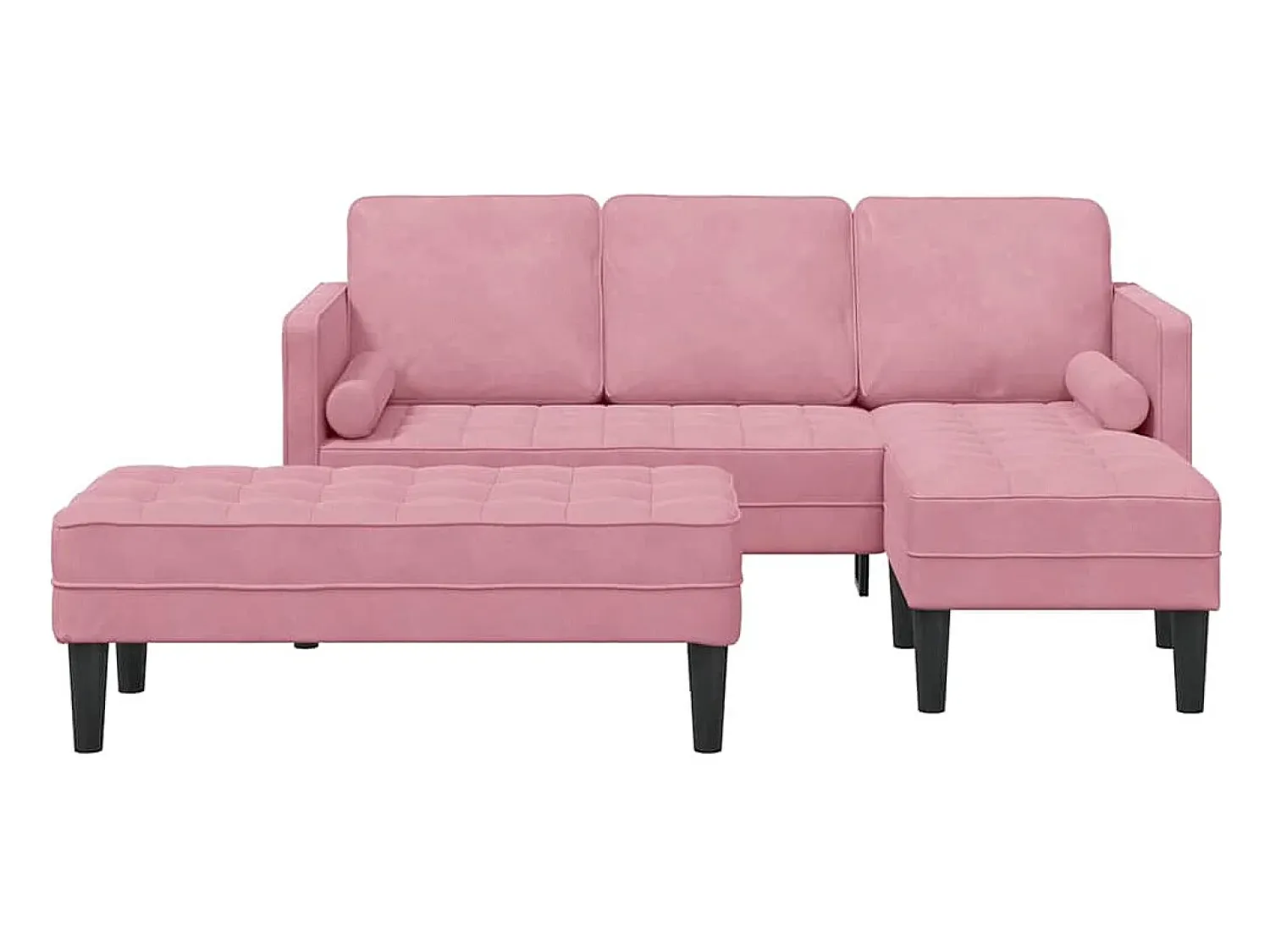 vidaxl Conjunto de Sofás com almofada 2 pcs Poliéster^ Sofá