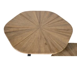 Mesa De Centro*Giner y colomer Conjunto de três mesas de jantar em madeira de teca Castanho