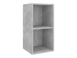 Móvel De Tv*Helloshop26 Conjunto de TV de parede multimídia de 4 peças prateleira para televisão buffet para TV sala de jantar sala de estar quarto madeira engenheirada cinza 02_0029060 Castanho