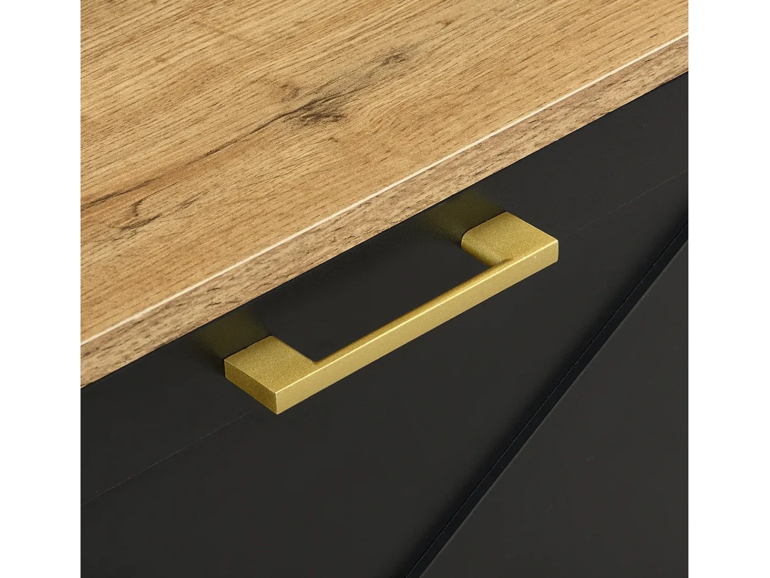Móvel De Entrada|ModernLuxe Conjunto de vestiário de entrada 75x35x195 cm - com móvel para sapatos e ganchos - com prateleiras - Preto