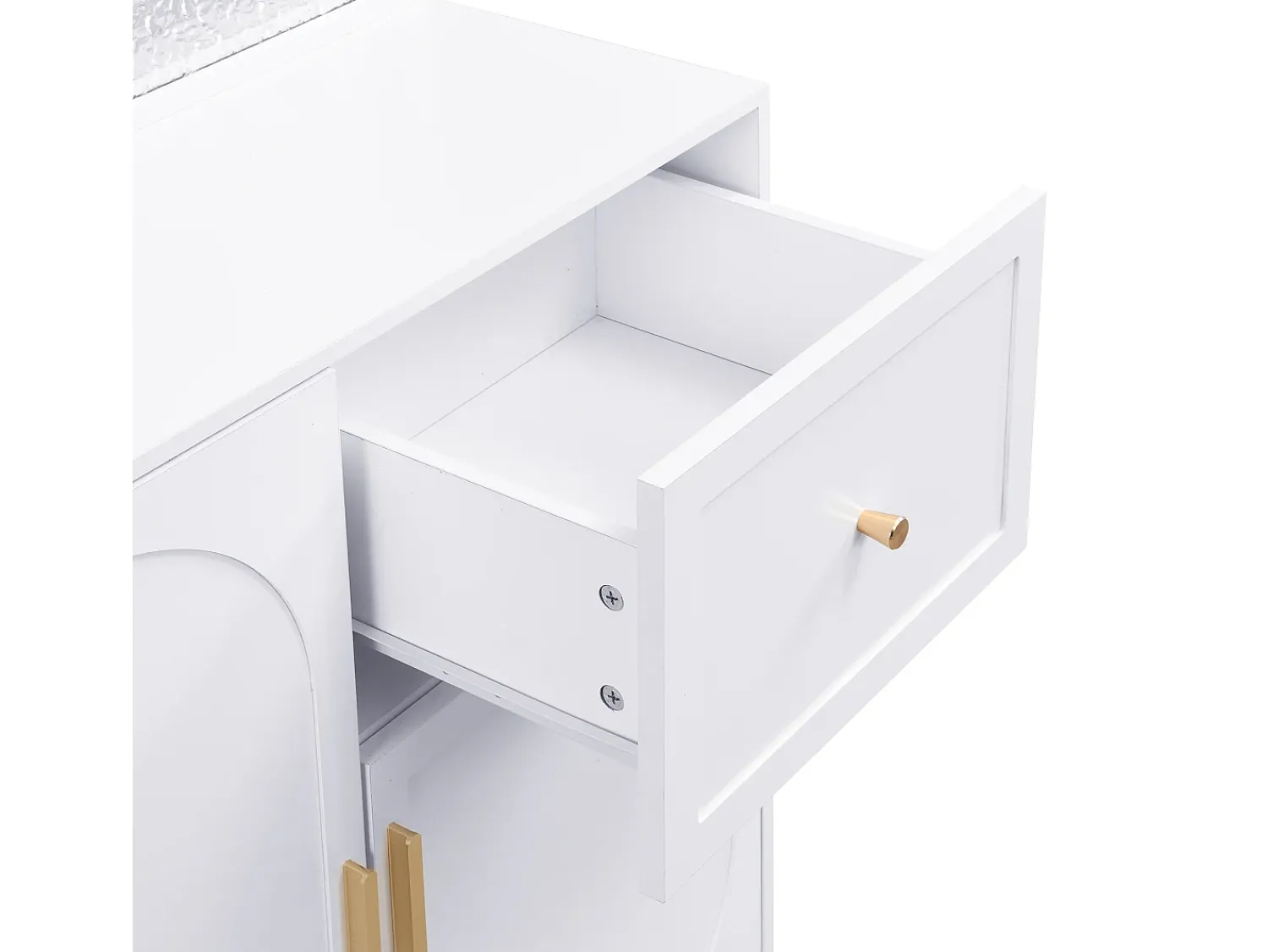 Móvel De Entrada|ModernLuxe Conjunto de vestiário de entrada 80x35x175.5 cm - 2 portas e 1 gaveta - com 3 ganchos - Prateleiras ajustáveis - MDF - Branco