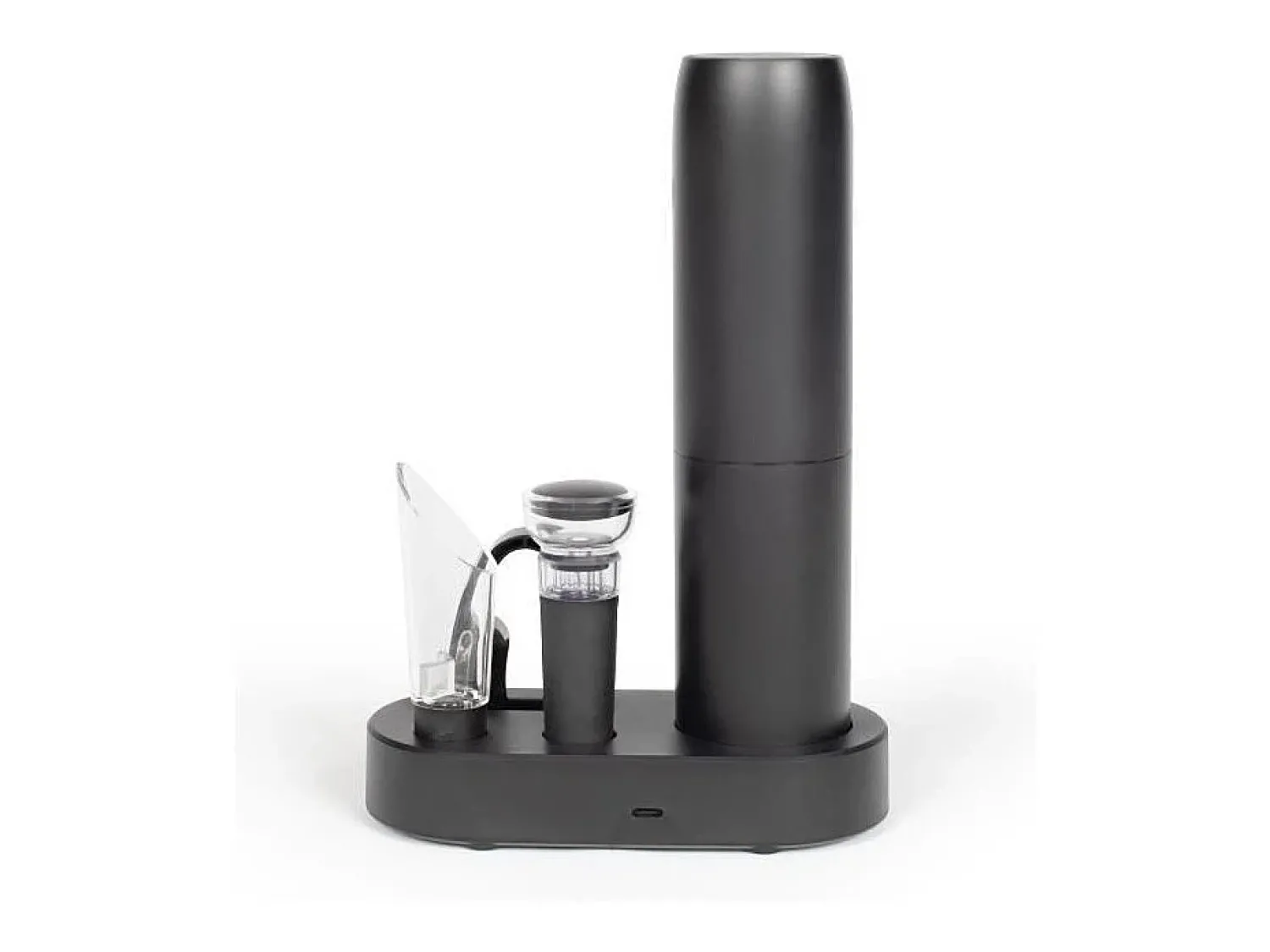 Best Livoo Conjunto de vinho elétrico recarregável GS159 universal com 5 acessórios, capacidade para 30 garrafas, funcionamento por pressão Cinzento
