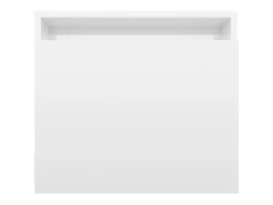 Mesa De Centro* Conjunto mesas centro 100x48x40cm contrapla. brilhante Branco