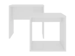 Mesa De Centro* Conjunto mesas de centro derivados de madeira PT843969 Branco