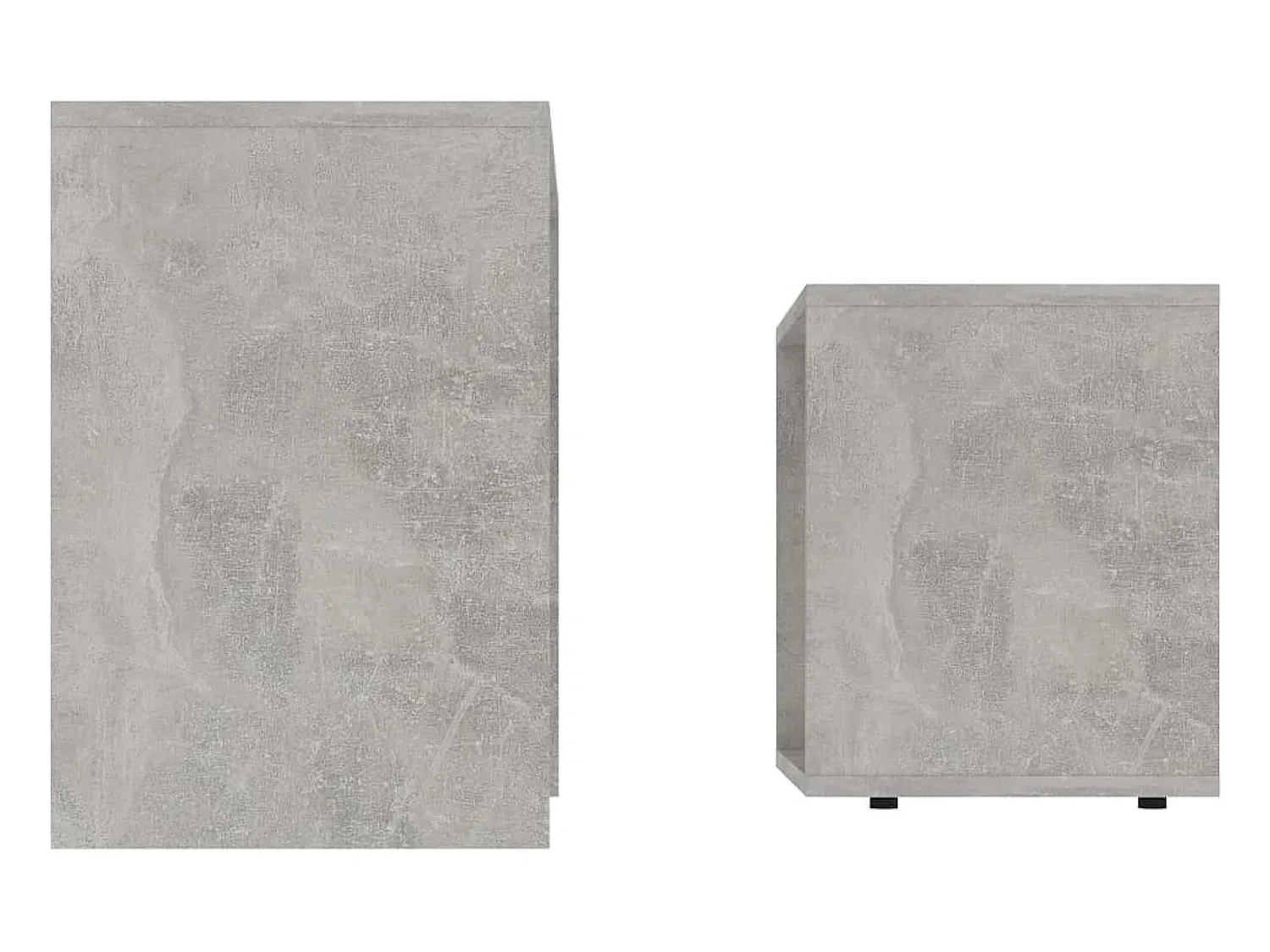 Mesa De Centro* Conjunto mesas de centro derivados de madeira cinza cimento Cinzento