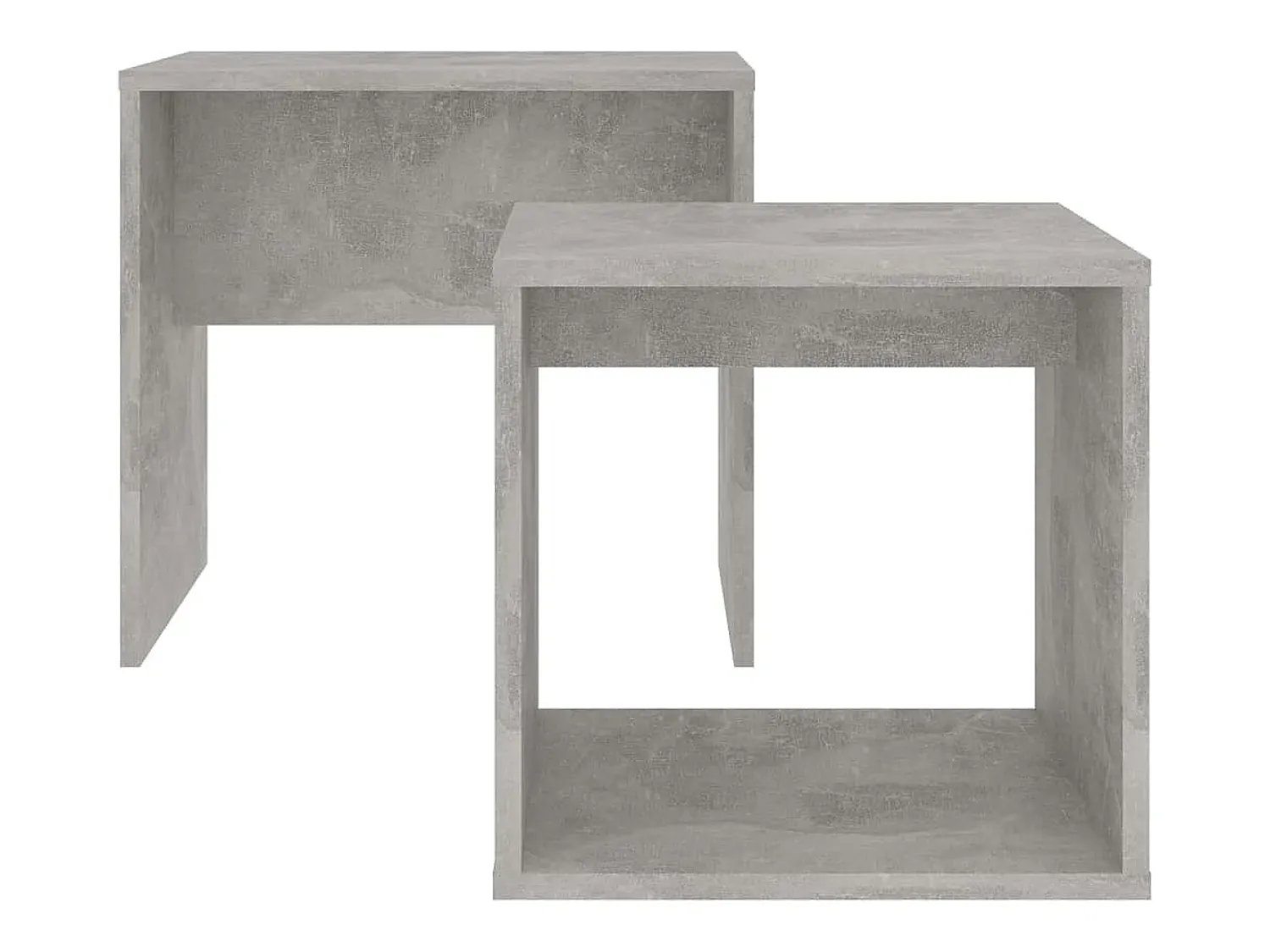 Mesa De Centro* Conjunto mesas de centro derivados de madeira cinza cimento Cinzento