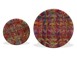 vidaxl Conjunto mesas de centro 2 pcs detalhes chindi^ Mesa De Centro
