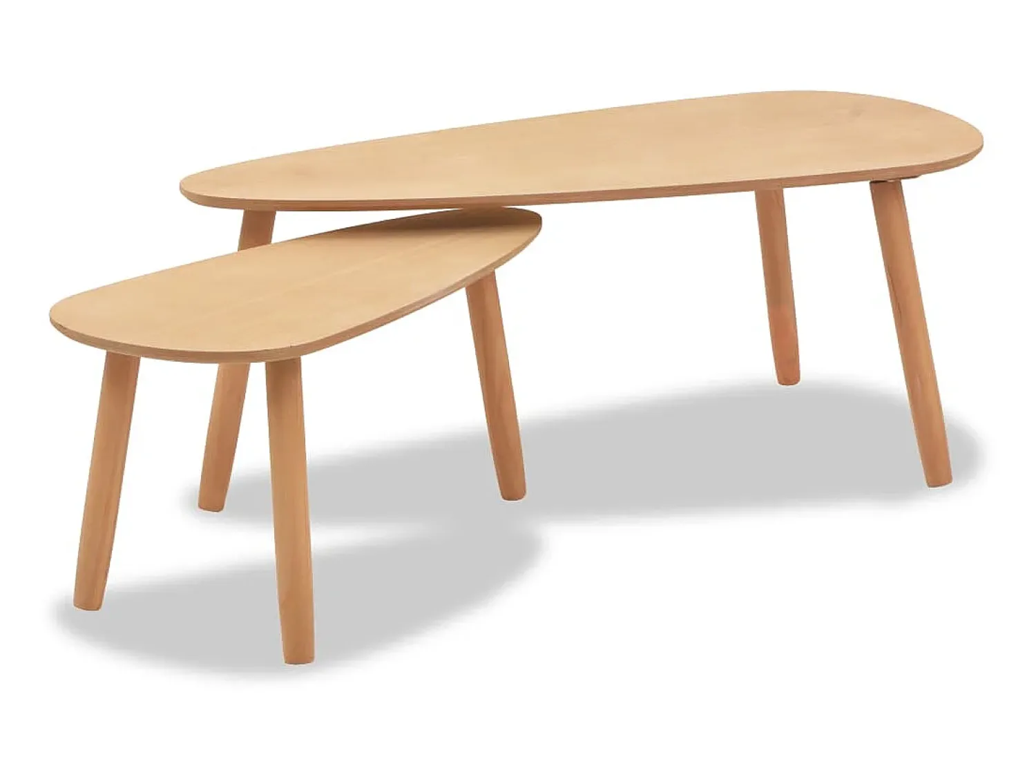Sale Conjunto mesas de centro 2 pcs pinho maciço PT465155 Castanho