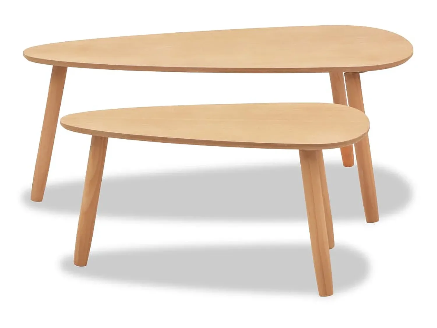 Sale Conjunto mesas de centro 2 pcs pinho maciço PT465155 Castanho