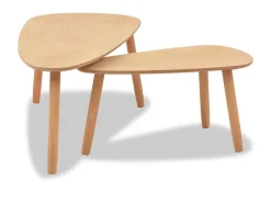 Sale Conjunto mesas de centro 2 pcs pinho maciço PT465155 Castanho