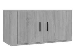 Conjunto móveis de TV 3 pcs madeira processada sonoma cinza PT805291^ Móvel De Tv