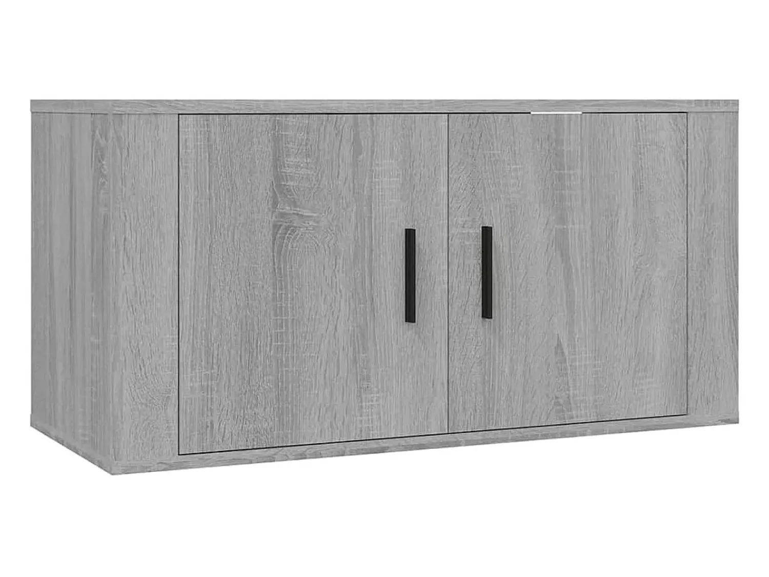 Conjunto móveis de TV 3 pcs madeira processada sonoma cinza PT805291^ Móvel De Tv