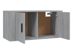 Conjunto móveis de TV 3 pcs madeira processada sonoma cinza PT805291^ Móvel De Tv