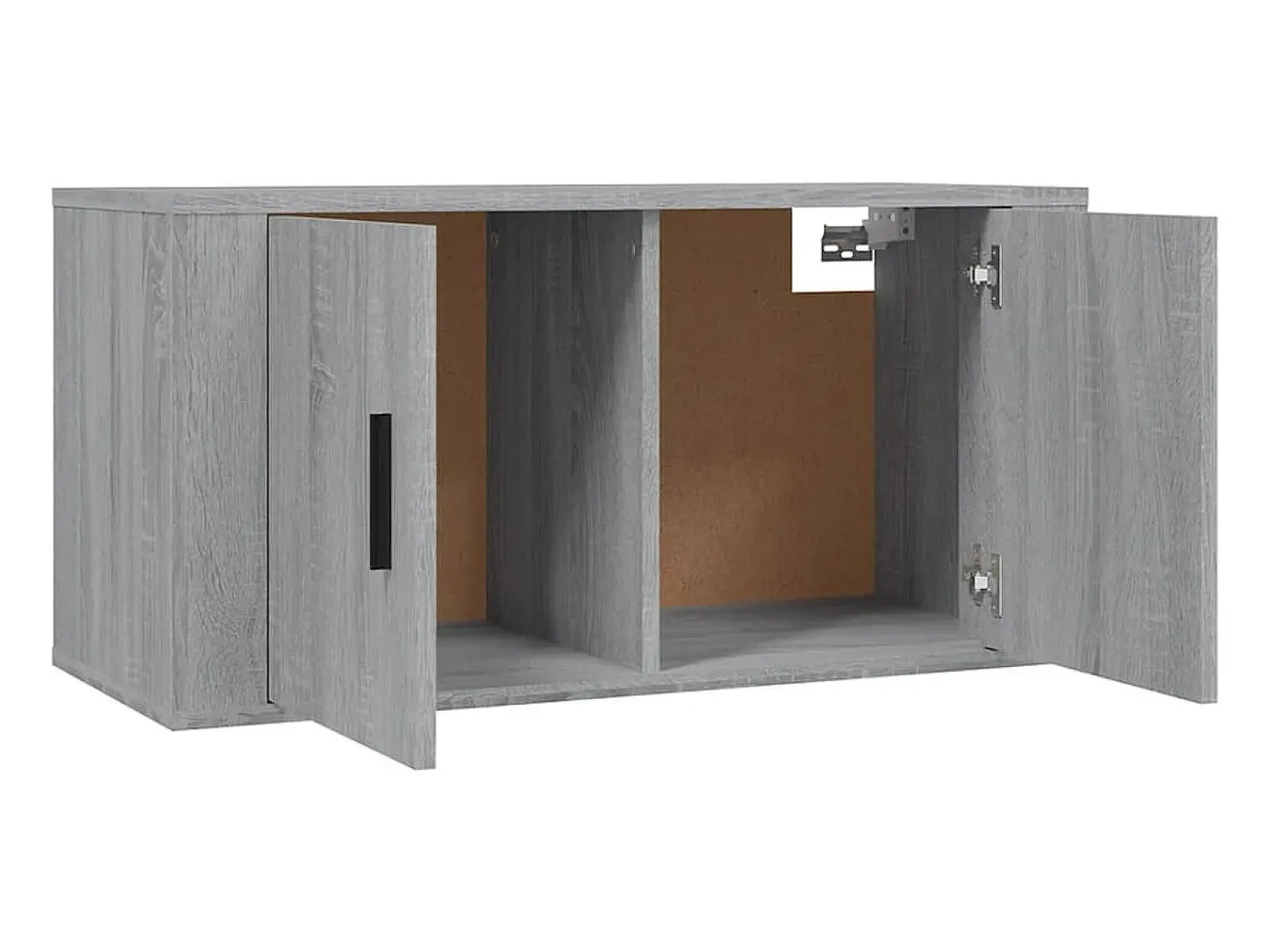 Conjunto móveis de TV 3 pcs madeira processada sonoma cinza PT805291^ Móvel De Tv