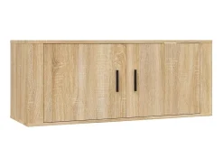 Conjunto móveis de TV 3 pcs madeira processada carvalho sonoma PT304887^ Móvel De Tv