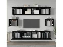 Conjunto móveis de TV 6 pcs madeira processada PT607619^ Móvel De Tv