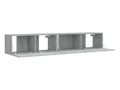 Conjunto móveis de TV 2 pcs madeira processada sonoma cinza PT642012^ Móvel De Tv