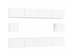 Conjunto móveis de TV 6 pcs madeira processada PT571546^ Móvel De Tv